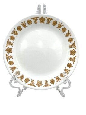 Corelle Butterfly Gold Vintage Salad Plate- Floral Pattern 10.25"
